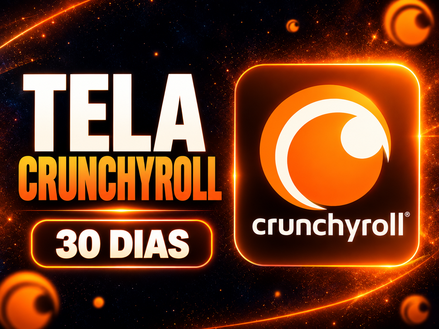 crunchyroll - 1 perfil Plano Mega fan - entrega instantânea